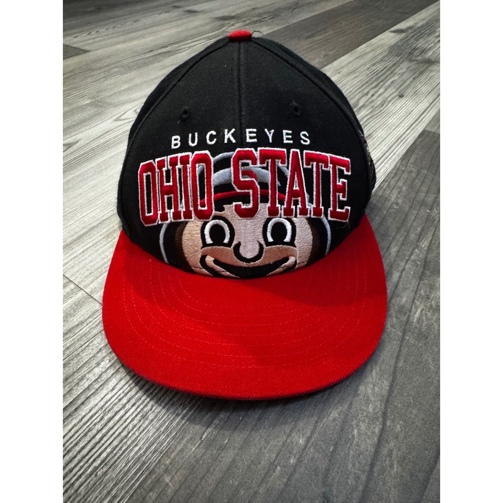 47 Brand Ohio State Buckeyes Brutus Snapback Hat Black Red Green Underbrim OSFM